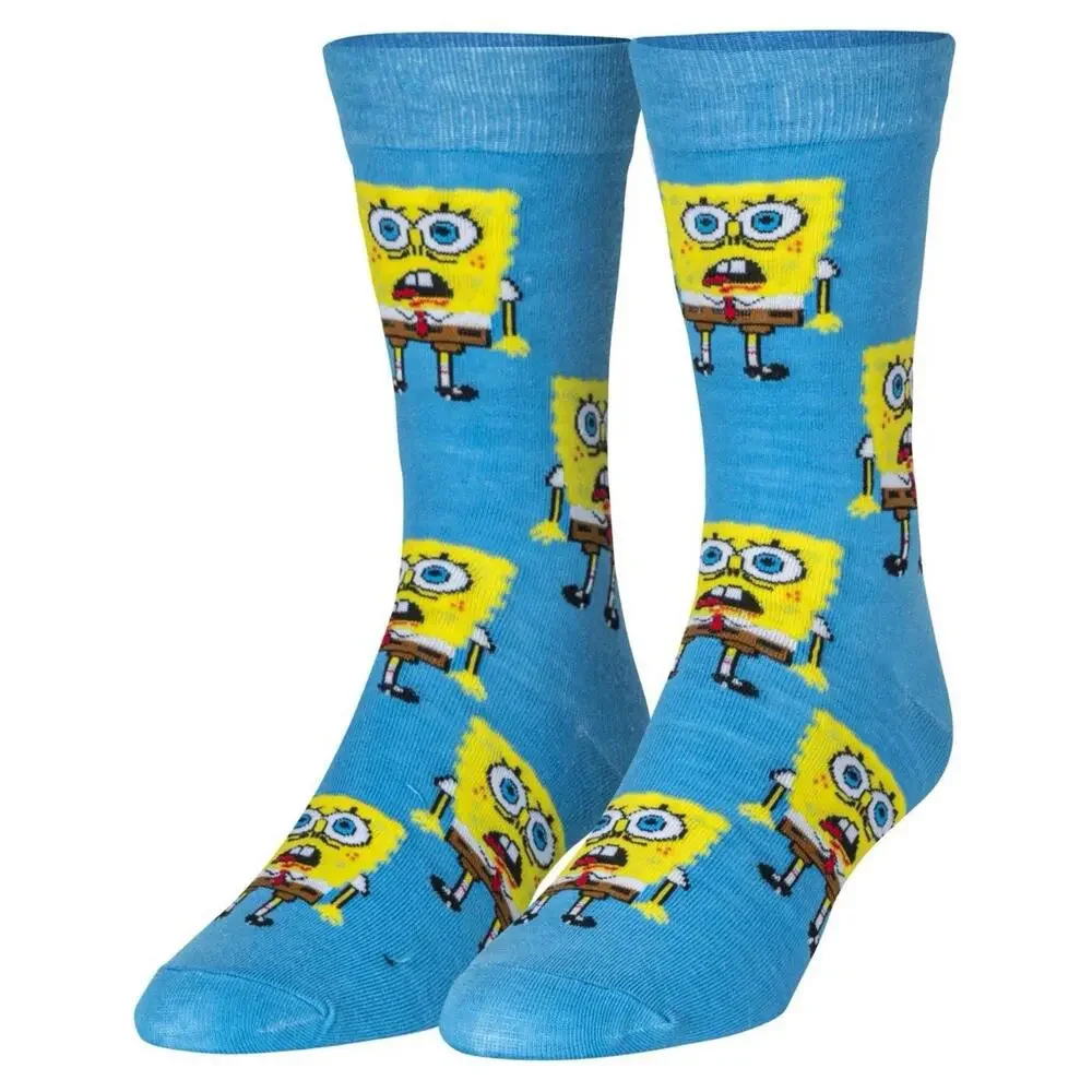Crazy Socks Spongebob All Over Fun Print Novelty Crew Socks for Men’s fits 6-12‎ - Picture 4 of 7